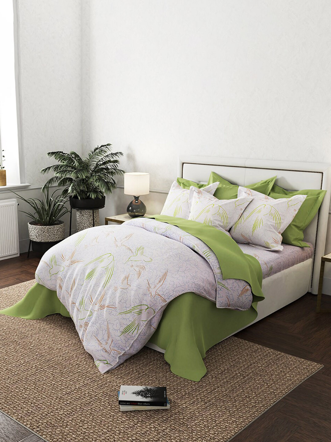 By Adab White Printed Egyptian Cotton Double King Duvet Cover & 2 Pieces Pillow Covers
By Adab White Printed Egyptian Cotton Double King Duvet Cover & 2 Pieces Pillow Covers