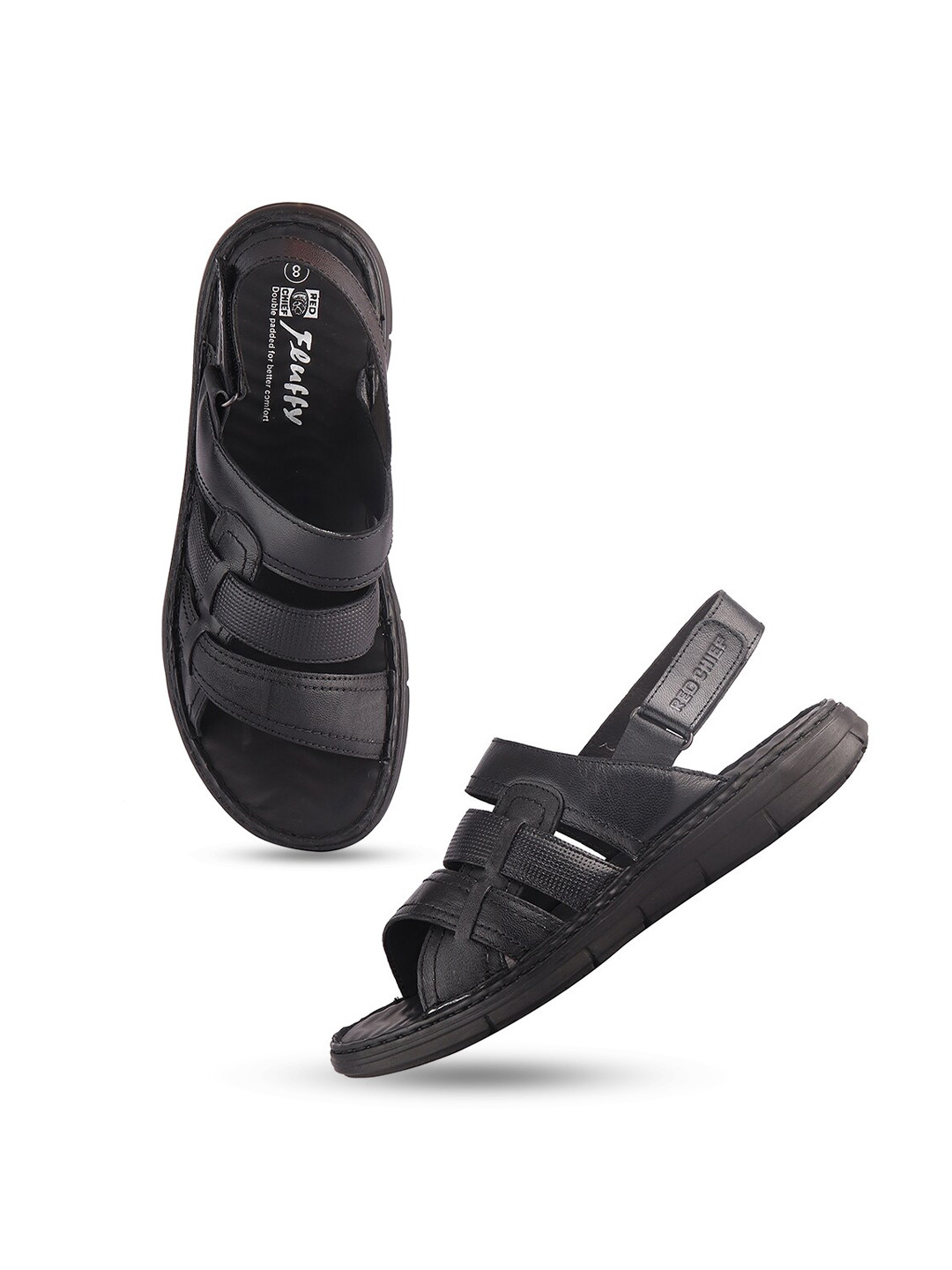 Red Chief Men Open Toe Leather Comfort Sandals, Black
Red Chief Men Open Toe Leather Comfort Sandals, Black