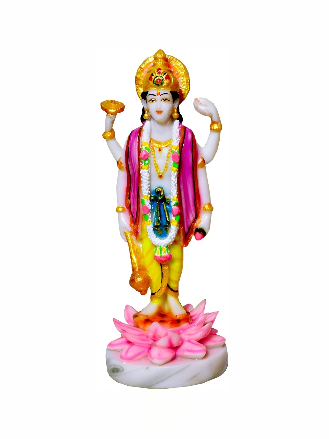 krishnagallery1 White Marble Standing Vishnu Bhagwan Murti Vishnu ji Decorative Showpiece
krishnagallery1 White Marble Standing Vishnu Bhagwan Murti Vishnu ji Decorative Showpiece