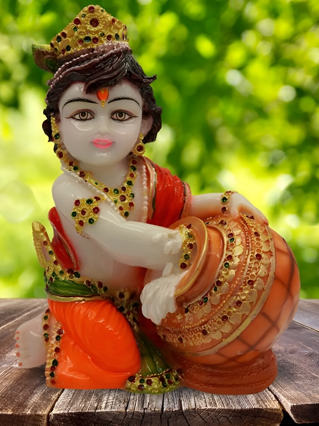 krishnagallery1 White & GoldToned Makhan Krishna Statue Murti Marble Finish Showpiece
krishnagallery1 White & GoldToned Makhan Krishna Statue Murti Marble Finish Showpiece