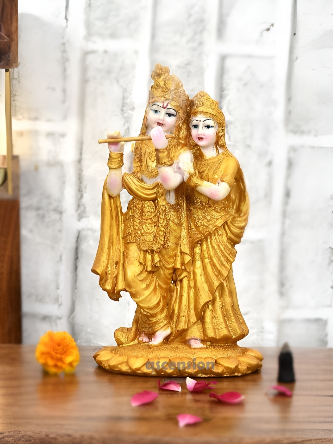 krishnagallery1 White & Gold Toned Marble Lord Radha Krishna Decorative Showpiece
krishnagallery1 White & Gold Toned Marble Lord Radha Krishna Decorative Showpiece