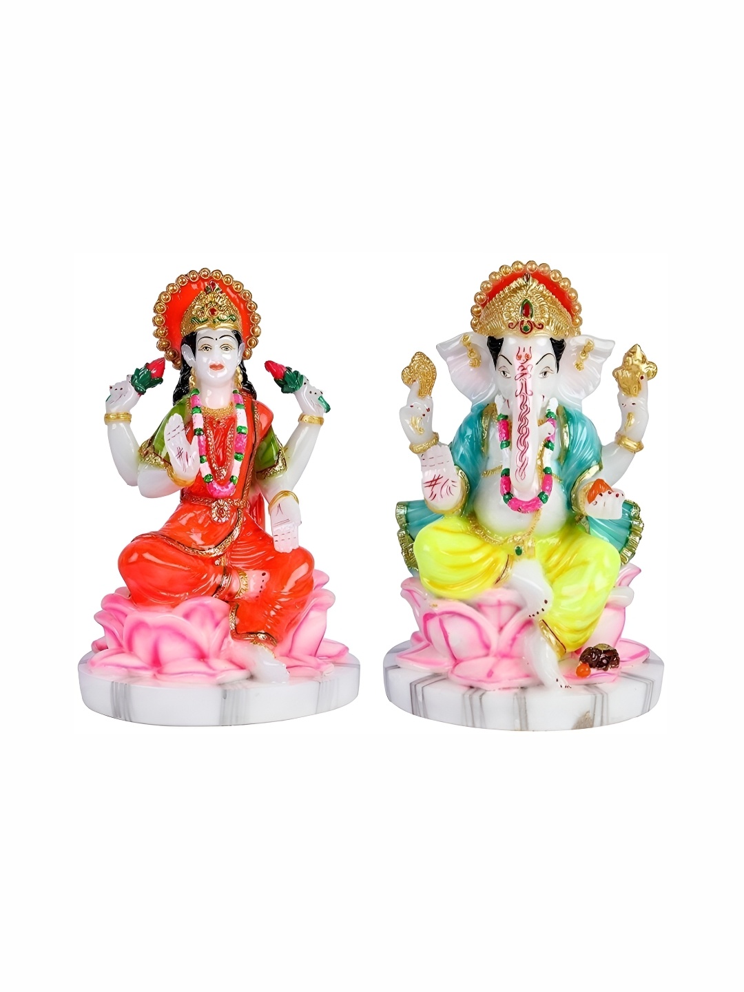 krishnagallery1 White & Yellow 2 Pieces Laxmi Ganesh Statue Murti Marble Finish Showpiece
krishnagallery1 White & Yellow 2 Pieces Laxmi Ganesh Statue Murti Marble Finish Showpiece
