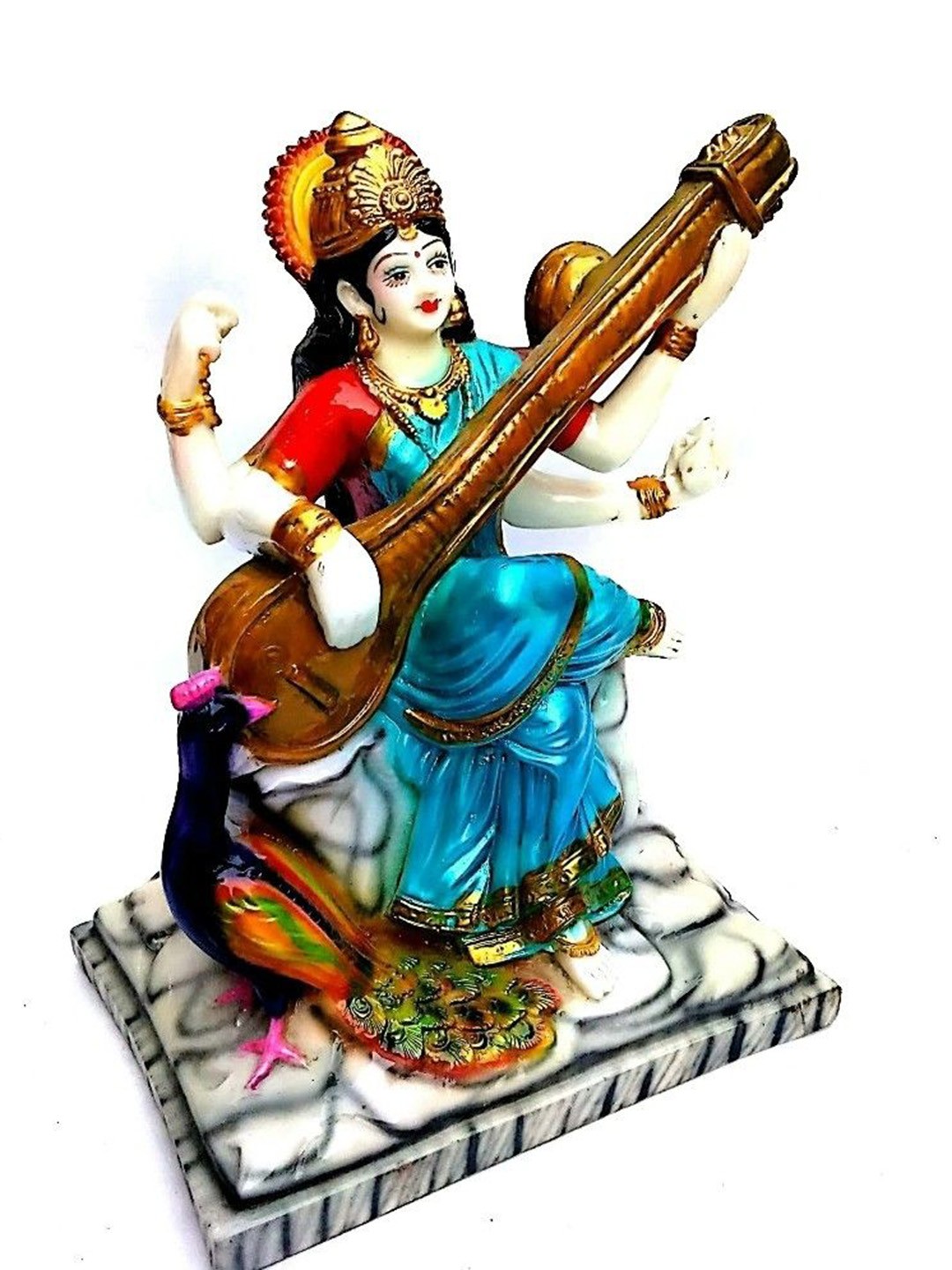 krishnagallery1 Blue & Brown Saraswati Mata Murti Special Marbel look Shining Statue
krishnagallery1 Blue & Brown Saraswati Mata Murti Special Marbel look Shining Statue