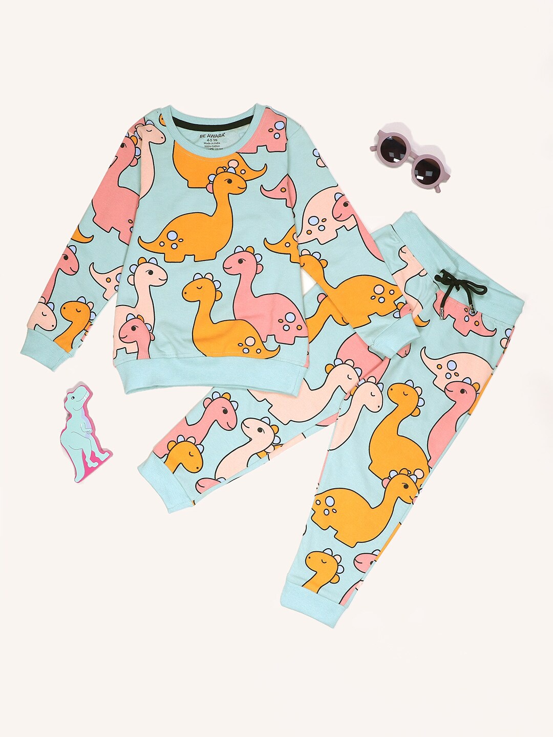BE AWARA Kids Conversational Printed Pure Cotton Sweatshirt & Joggers, Sea green
BE AWARA Kids Conversational Printed Pure Cotton Sweatshirt & Joggers, Sea green