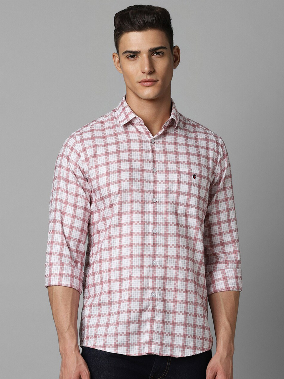 Louis Philippe Sport Shepherd Checks Spread Collar Cotton Slim Fit Casual Shirt, White
Louis Philippe Sport Shepherd Checks Spread Collar Cotton Slim Fit Casual Shirt, White