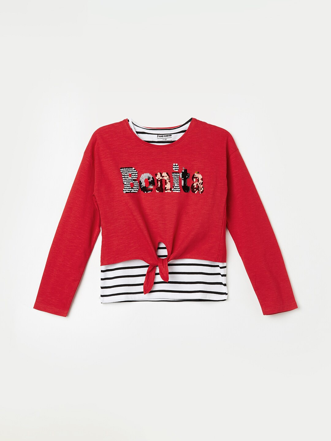 Fame Forever by Lifestyle Girls Typography Printed Pure Cotton T-shirt With Tank Top, Red
Fame Forever by Lifestyle Girls Typography Printed Pure Cotton T-shirt With Tank Top, Red