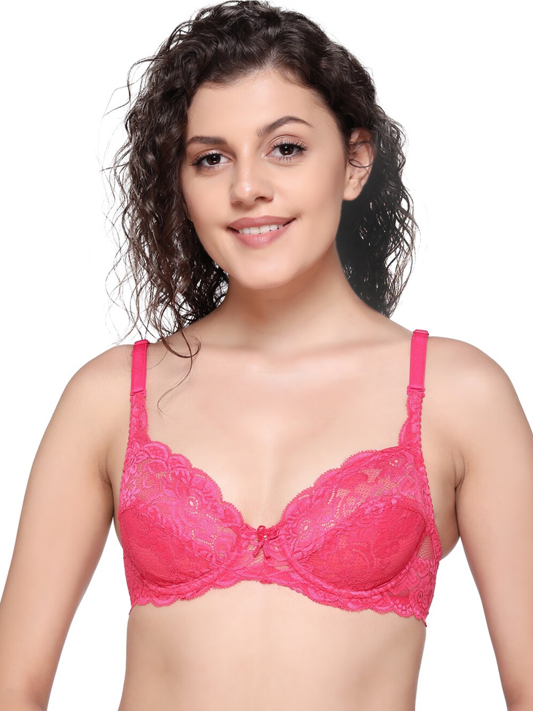 SONA Floral Self Design Medium Coverage Underwired Bralette Bra With All Day Comfort, Pink
SONA Floral Self Design Medium Coverage Underwired Bralette Bra With All Day Comfort, Pink