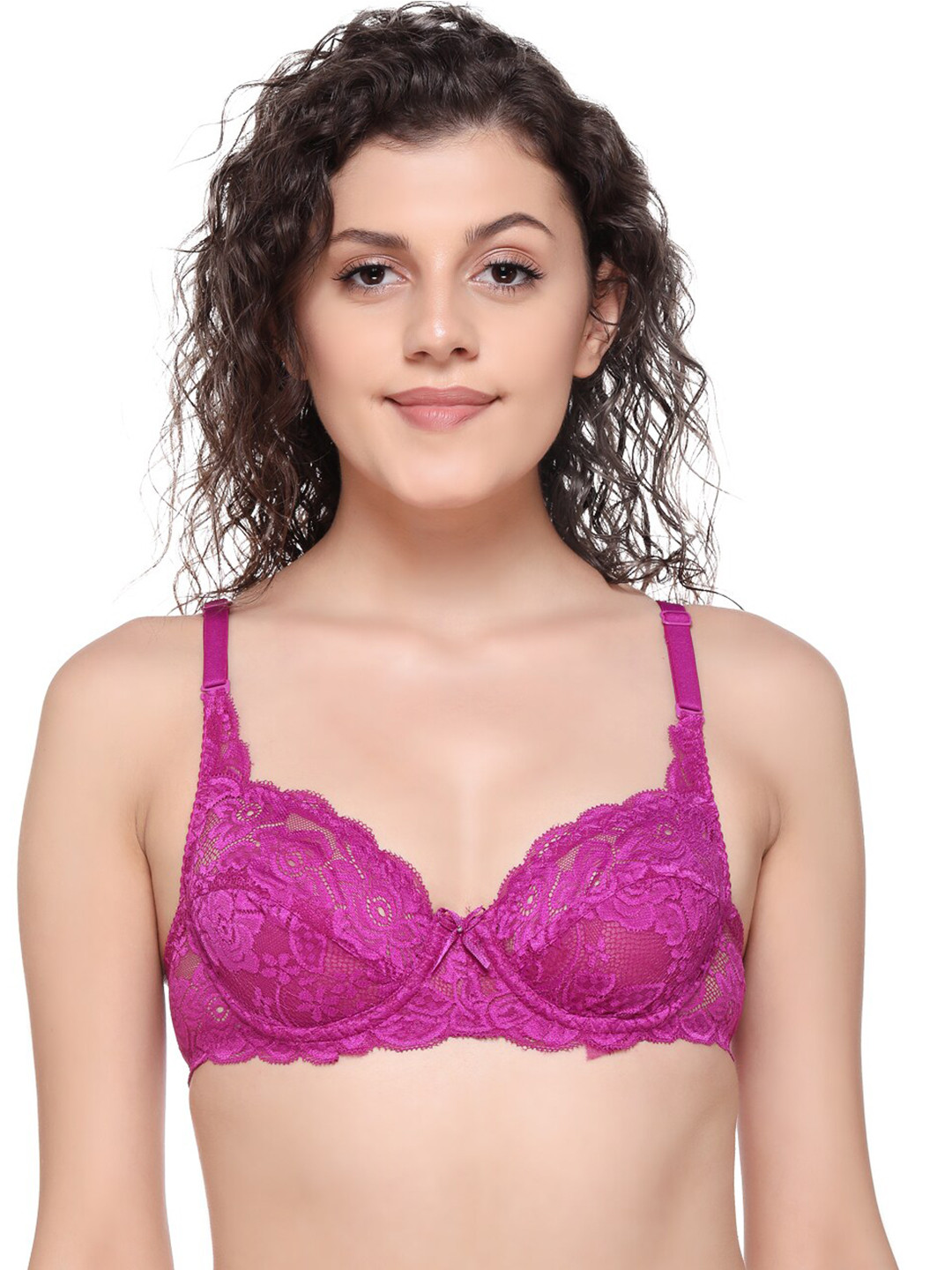 SONA Floral Lace Medium Coverage Underwired Bralette Bra With All Day Comfort, Purple
SONA Floral Lace Medium Coverage Underwired Bralette Bra With All Day Comfort, Purple