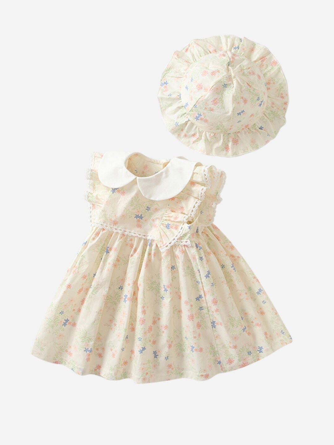 StyleCast Girls Floral Printed Peter Pan Collar Knee Length Cotton A Line Dress, Yellow
StyleCast Girls Floral Printed Peter Pan Collar Knee Length Cotton A Line Dress, Yellow