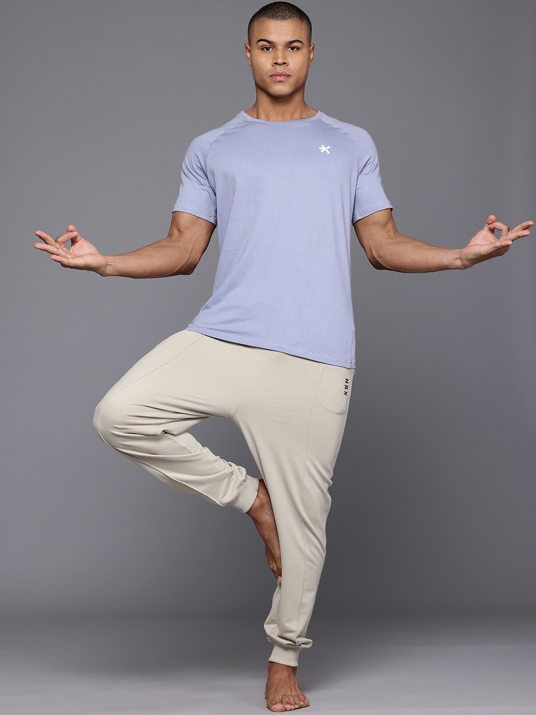 HRX by Hrithik Roshan Typography Print Pure Cotton Antimicrobial Yoga T-shirt, Blue
HRX by Hrithik Roshan Typography Print Pure Cotton Antimicrobial Yoga T-shirt, Blue