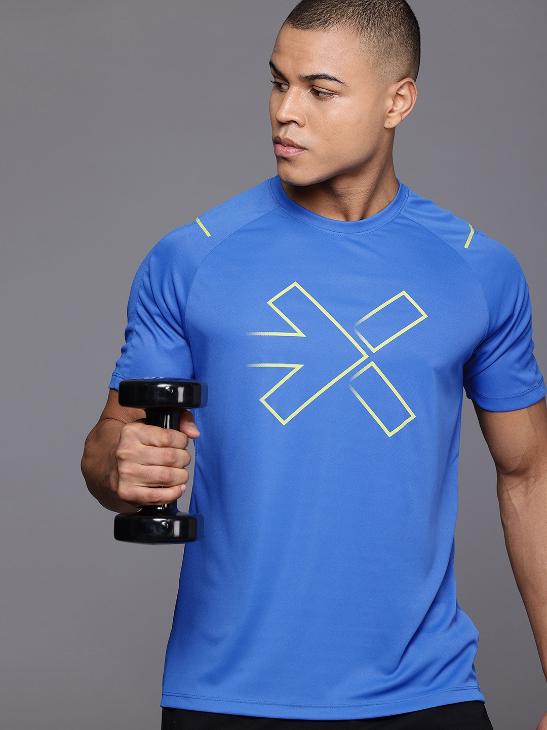 HRX by Hrithik Roshan Rapid-Dry Printed Training T-shirt with Reflective Detail, Blue
HRX by Hrithik Roshan Rapid-Dry Printed Training T-shirt with Reflective Detail, Blue