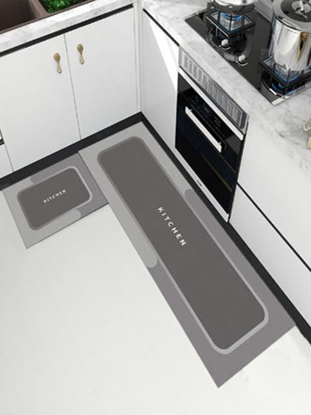 HomeCloud Grey 2 Pieces Typography Anti Skid Kitchen Mats
HomeCloud Grey 2 Pieces Typography Anti Skid Kitchen Mats