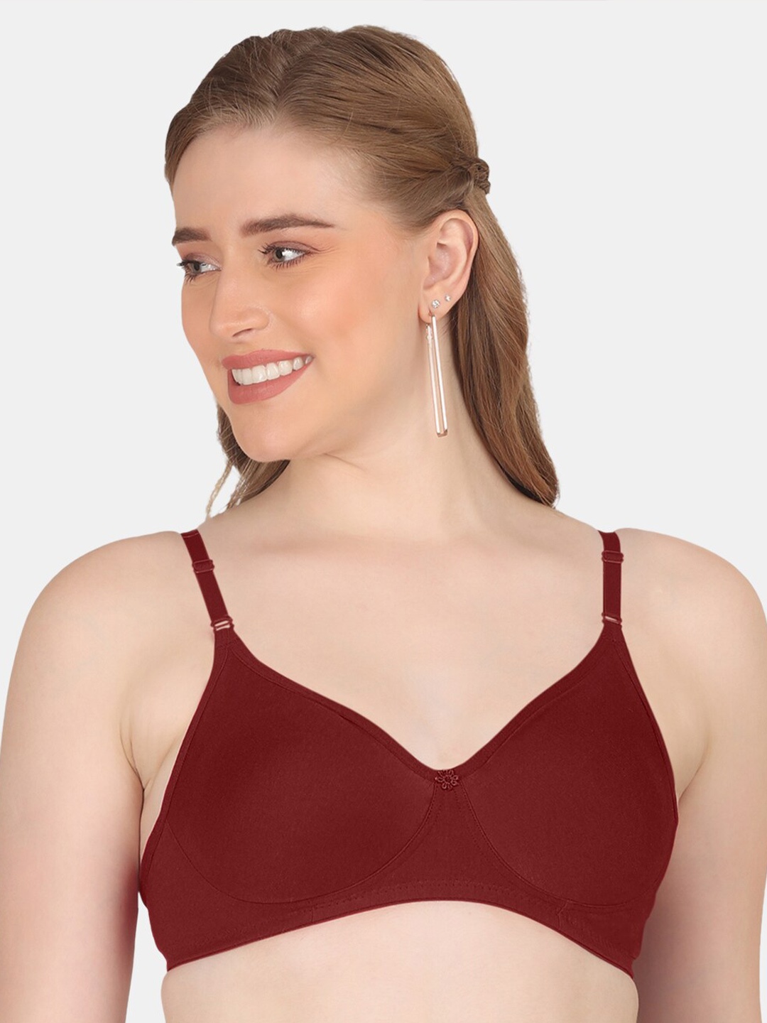 POOJA RAGENEE Full Coverage Non Padded Cotton Everyday Bra With All Day Comfort, Maroon
POOJA RAGENEE Full Coverage Non Padded Cotton Everyday Bra With All Day Comfort, Maroon