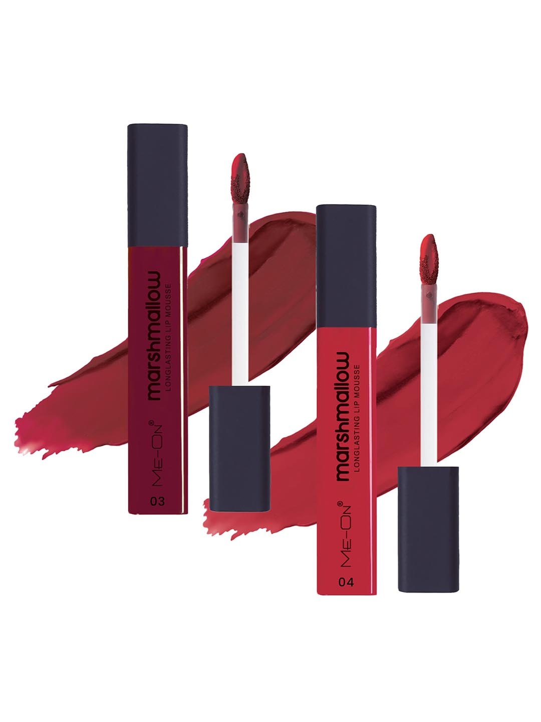 ME-ON Set Of 2 Marshmallow Long Lasting Lip Mousse-6ml Each-Indian Maroon03-Scarlett Red04, Maroon
ME-ON Set Of 2 Marshmallow Long Lasting Lip Mousse-6ml Each-Indian Maroon03-Scarlett Red04, Maroon