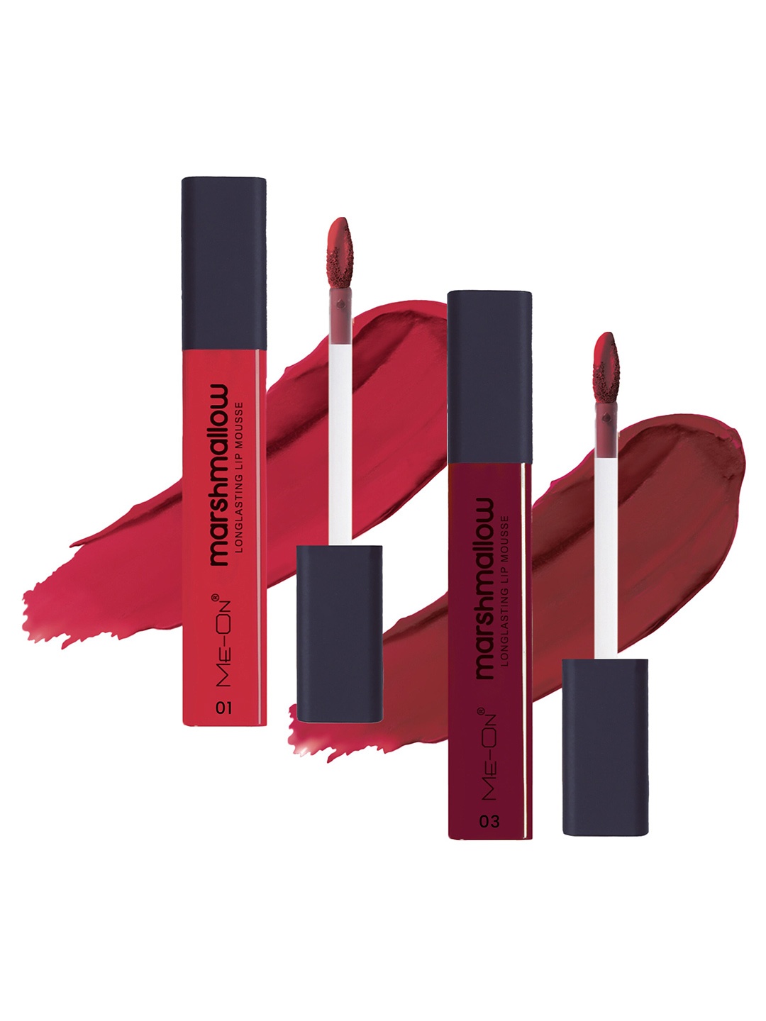 ME-ON Set Of 2 Marshmallow Long Lasting Lip Mousse -6ml Each-Shade 01 & Indian Maroon 03, Red
ME-ON Set Of 2 Marshmallow Long Lasting Lip Mousse -6ml Each-Shade 01 & Indian Maroon 03, Red