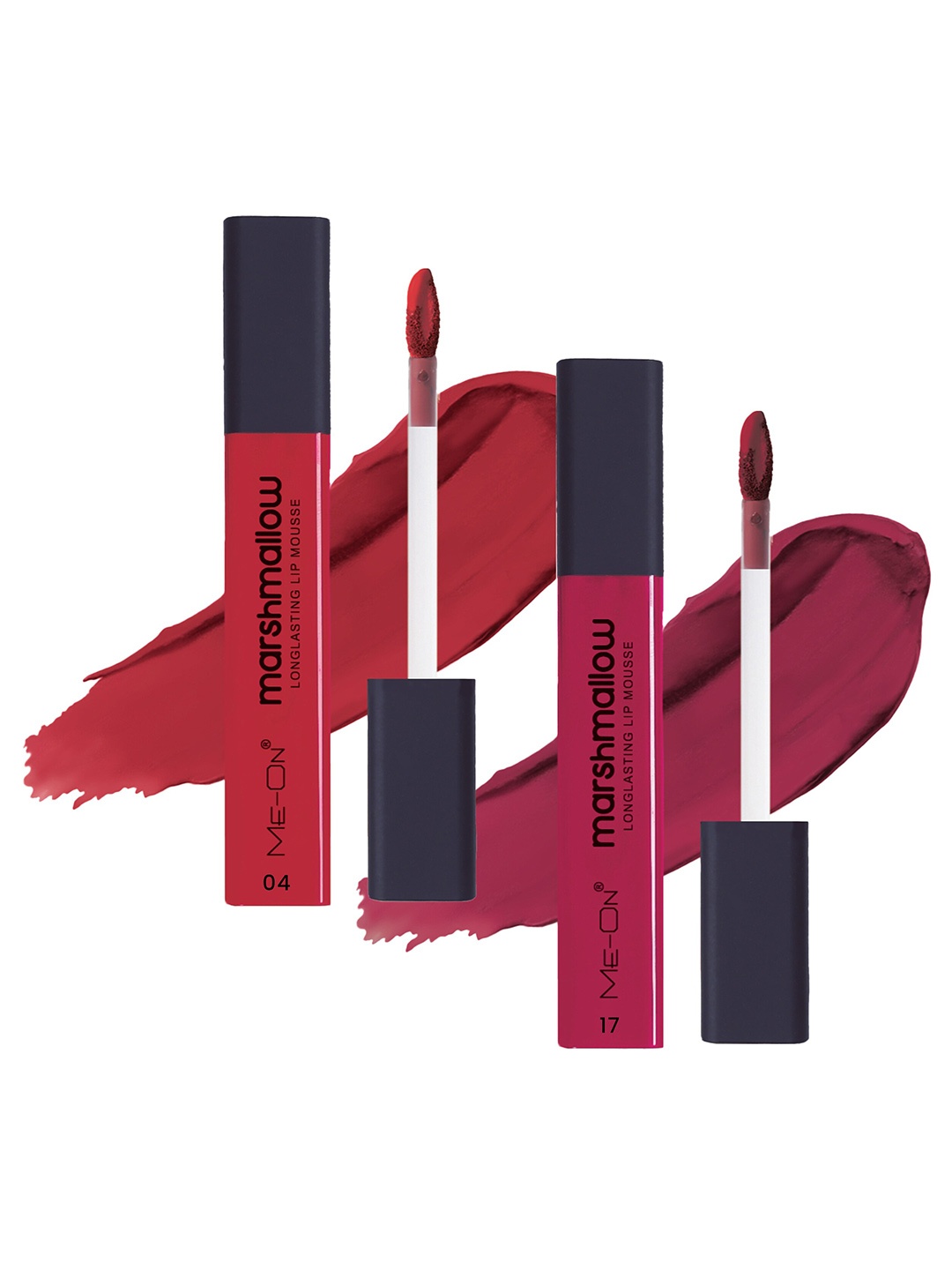 ME-ON Marshmallow Set Of 2 Long Lasting Lip Mousse-6mlEach-Scarlett Red04-Mauve Mischief17, Red
ME-ON Marshmallow Set Of 2 Long Lasting Lip Mousse-6mlEach-Scarlett Red04-Mauve Mischief17, Red