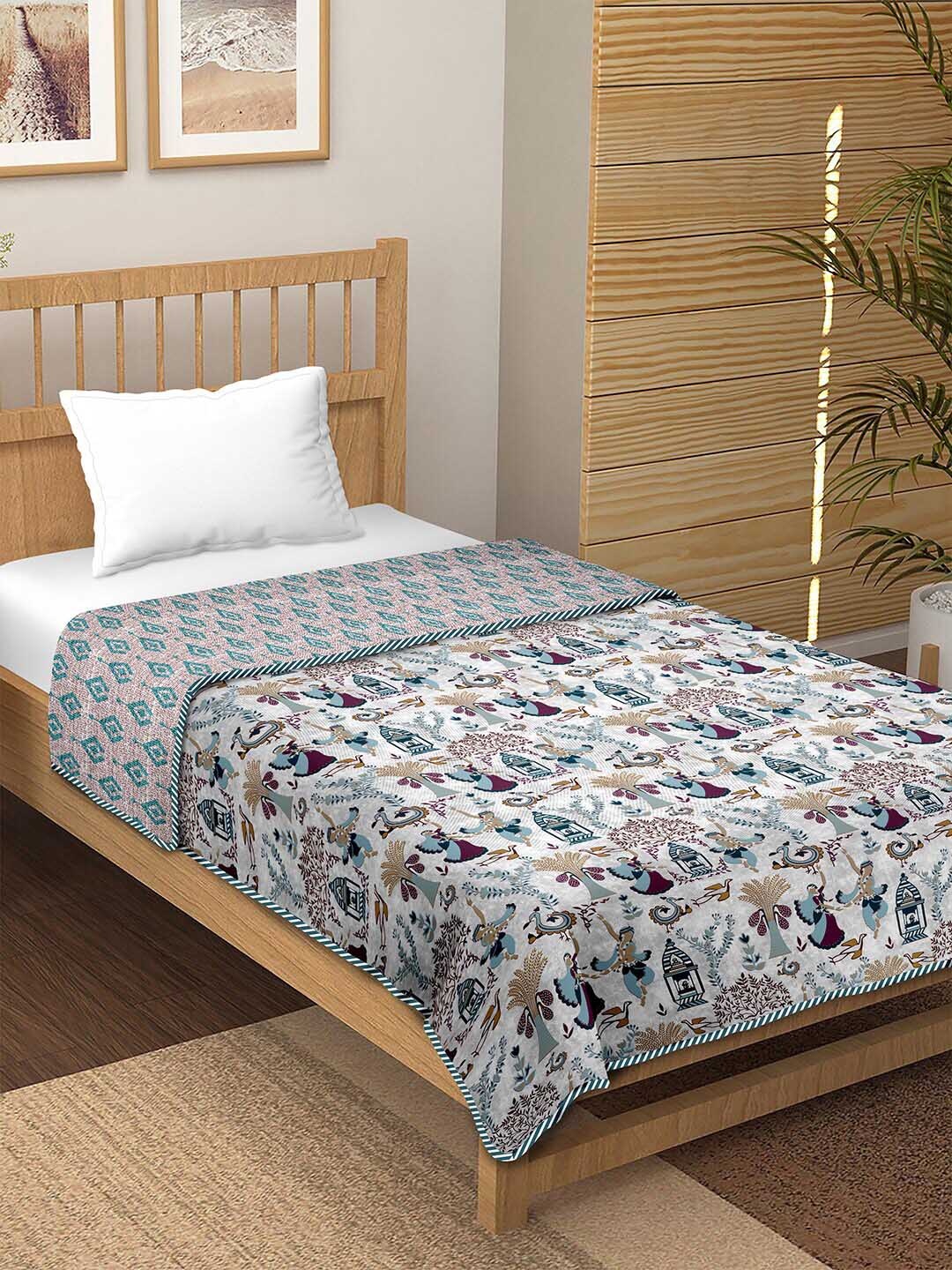 BELLA CASA Canva Blue Ethnic Motifs Cotton AC Room 150 GSM Reversible Single Bed Dohar
BELLA CASA Canva Blue Ethnic Motifs Cotton AC Room 150 GSM Reversible Single Bed Dohar