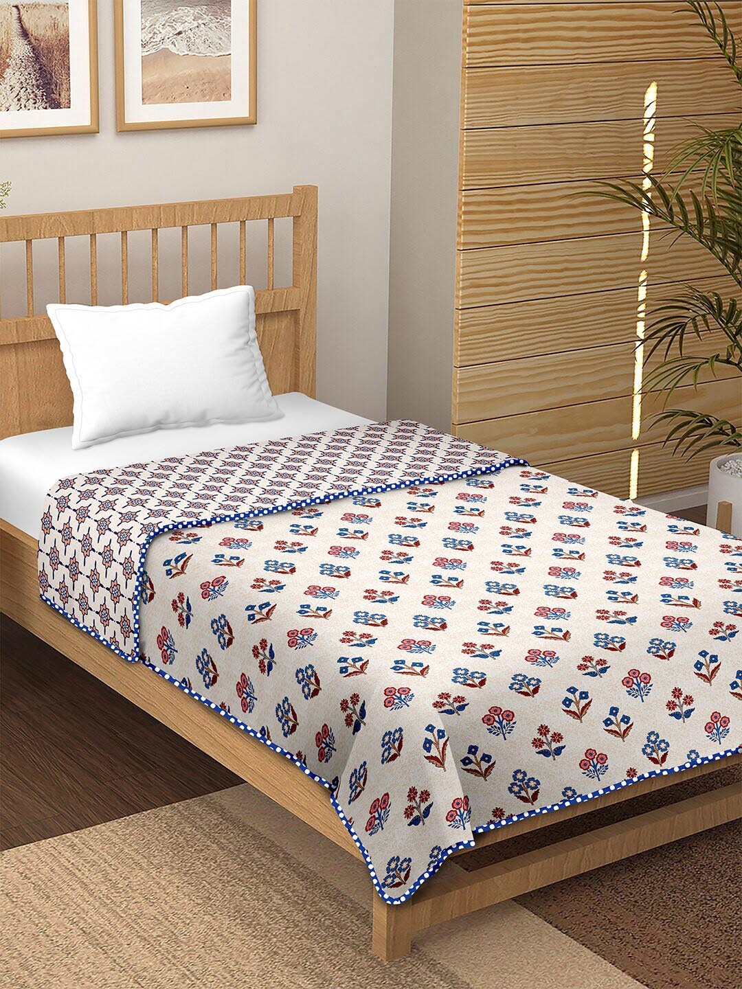 BELLA CASA Canva White Ethnic Motifs Cotton AC Room 150 GSM Reversible Single Bed Dohar
BELLA CASA Canva White Ethnic Motifs Cotton AC Room 150 GSM Reversible Single Bed Dohar