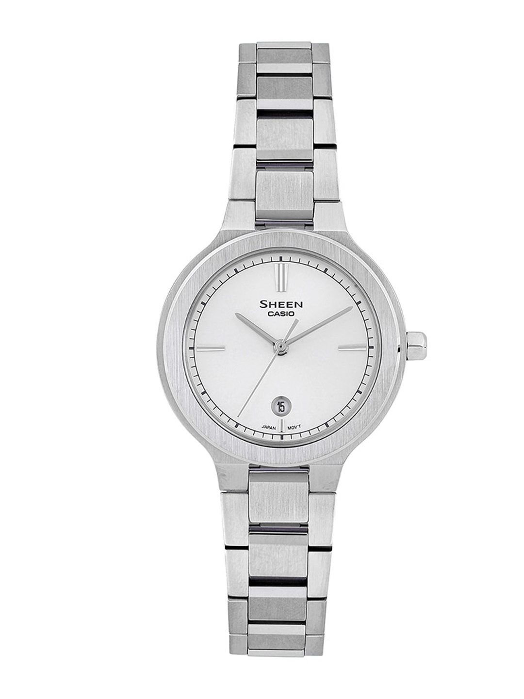 CASIO Sheen Women Stainless Steel Bracelet Style Straps Analogue Watch SH305, Silver
CASIO Sheen Women Stainless Steel Bracelet Style Straps Analogue Watch SH305, Silver
