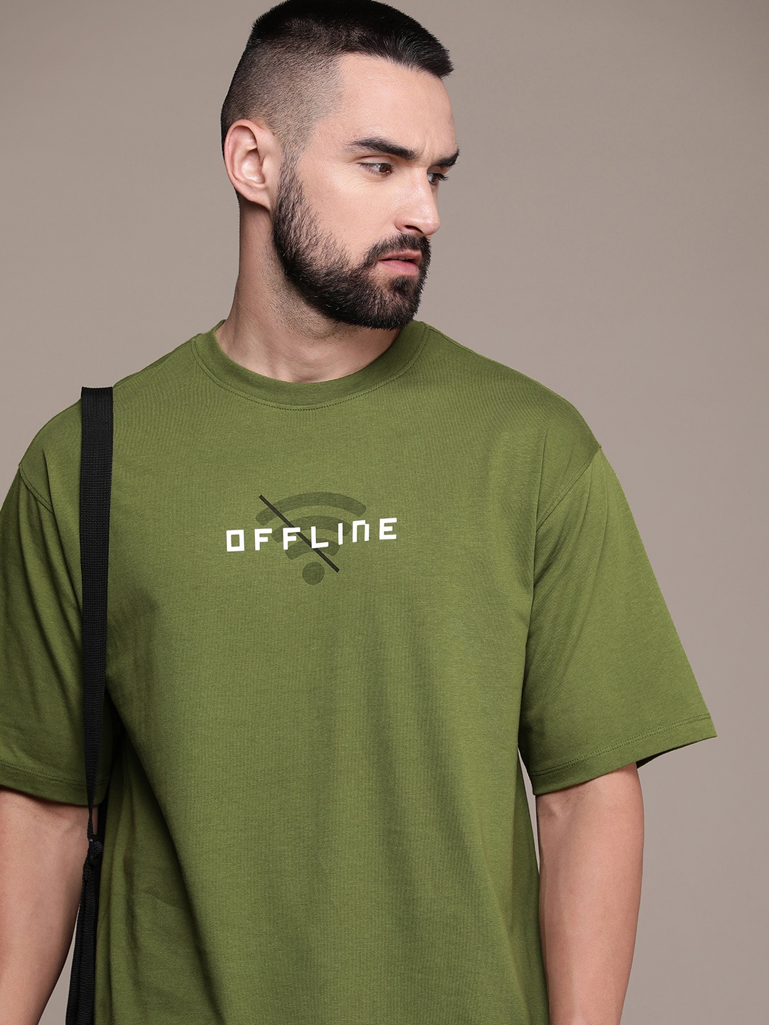 Roadster Men Typography Printed Drop-Shoulder Sleeves Pure Cotton T-shirt, Olive
Roadster Men Typography Printed Drop-Shoulder Sleeves Pure Cotton T-shirt, Olive