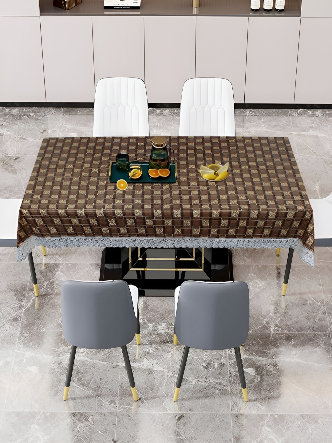 DREAM CARE Brown & Beige Geometric Printed Waterproof 6 Seater Rectangular Table Cover
DREAM CARE Brown & Beige Geometric Printed Waterproof 6 Seater Rectangular Table Cover