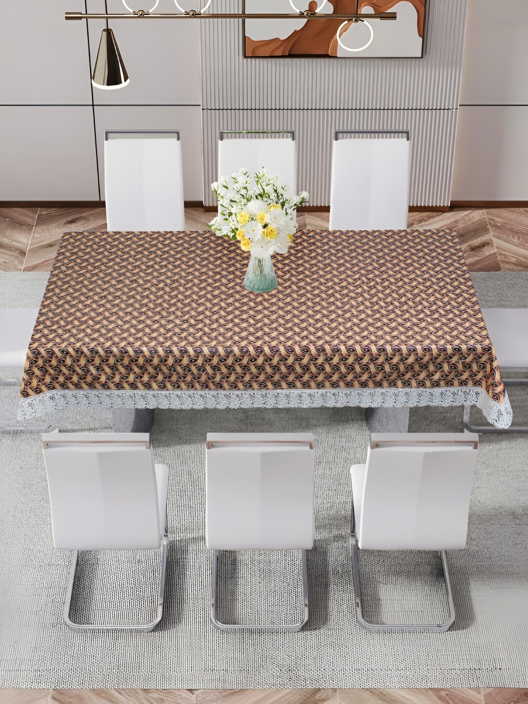 DREAM CARE Brown & Beige Geometric Printed Waterproof 8 Seater Rectangular Table Cover
DREAM CARE Brown & Beige Geometric Printed Waterproof 8 Seater Rectangular Table Cover
