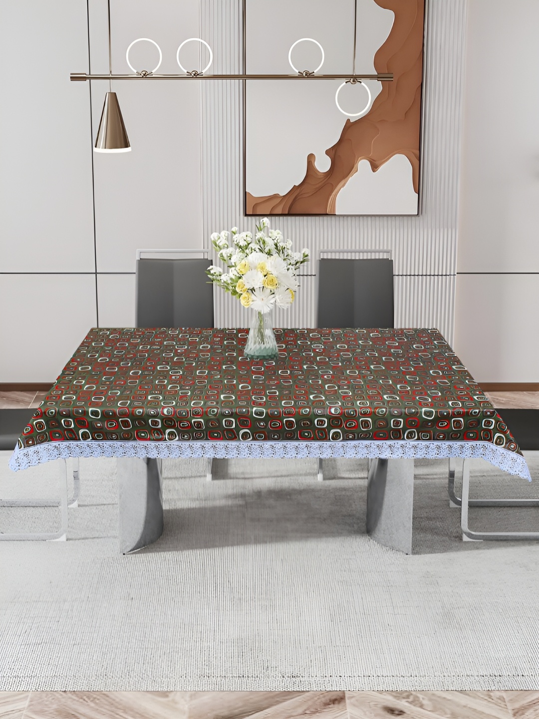 DREAM CARE Green & Red Geometric Printed Waterproof 4 Seater Rectangular Table Cover
DREAM CARE Green & Red Geometric Printed Waterproof 4 Seater Rectangular Table Cover