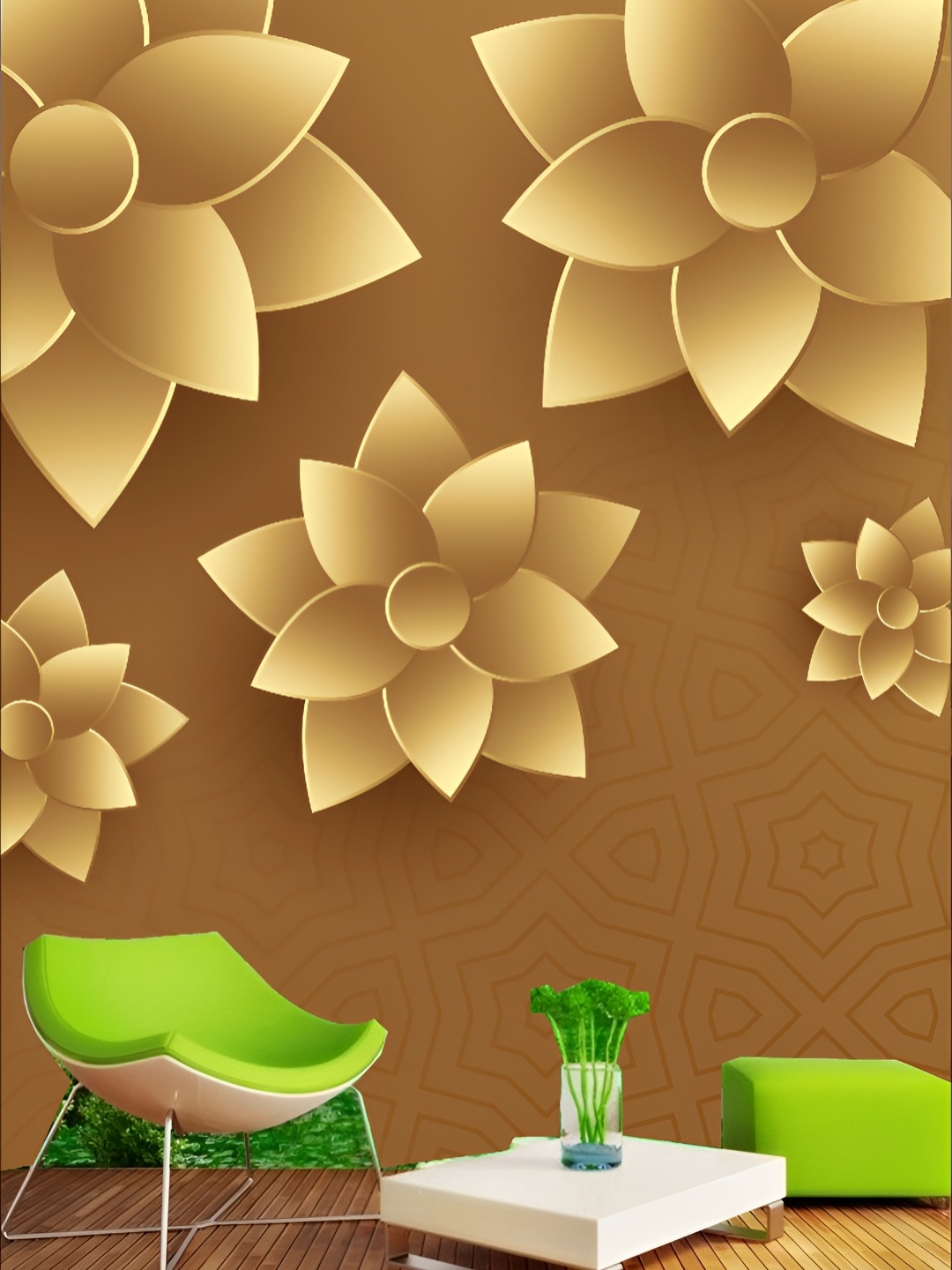KSHIRSA Brown & Beige Floral-Printed Self-Adhesive Removable Wallpaper
KSHIRSA Brown & Beige Floral-Printed Self-Adhesive Removable Wallpaper