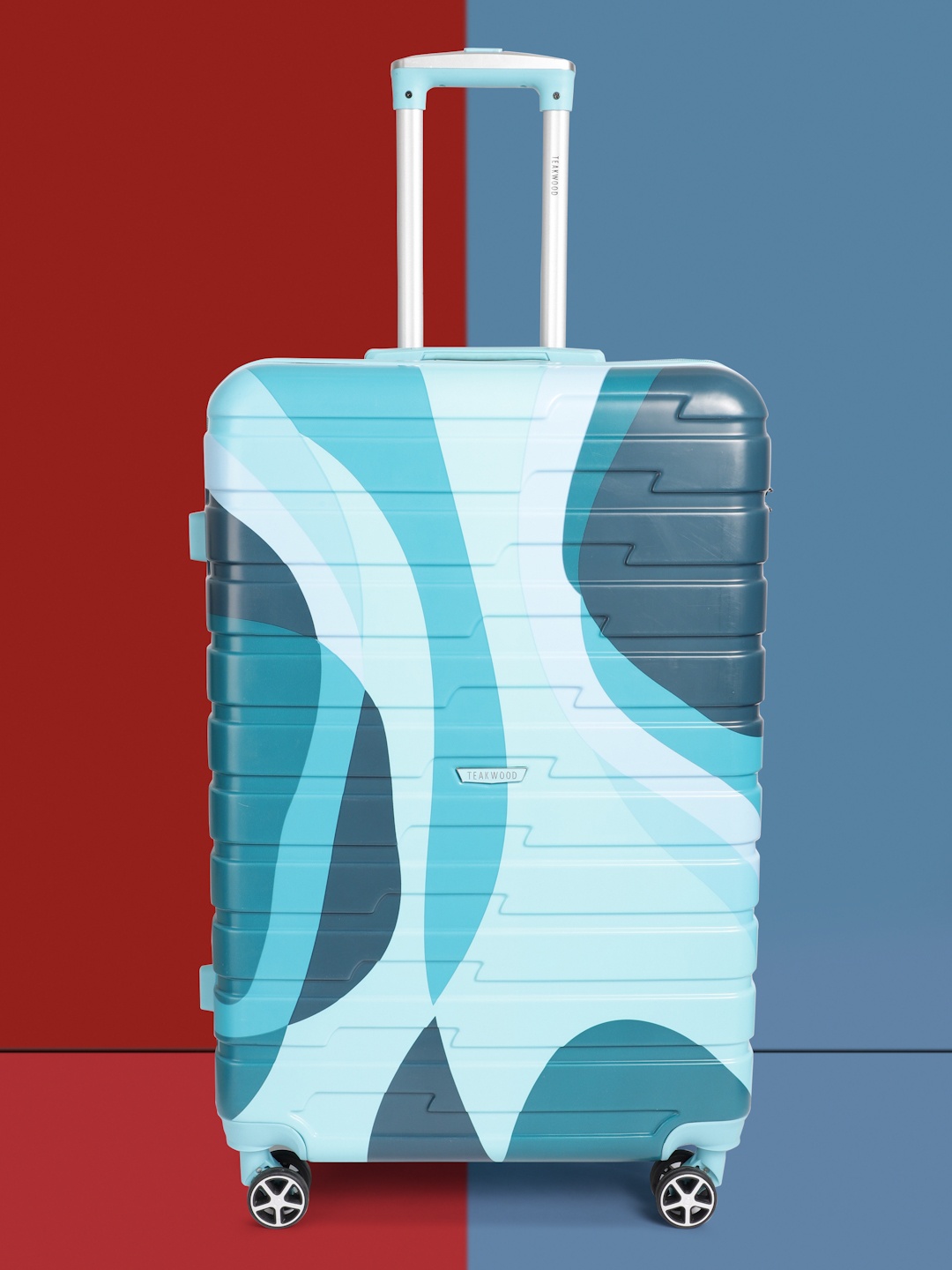 Teakwood Leathers Carnival Print 360 Degree Rotation Hard Large-Sized Trolley Bag 95.5L, Blue
Teakwood Leathers Carnival Print 360 Degree Rotation Hard Large-Sized Trolley Bag 95.5L, Blue