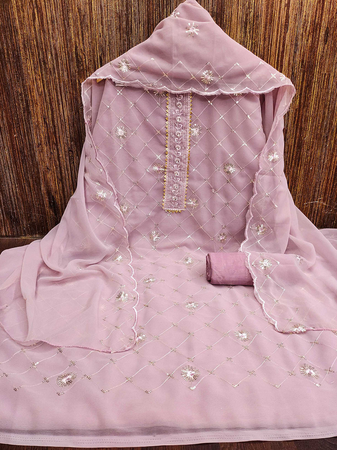 Panzora Embroidered Unstitched Dress Material, Pink
Panzora Embroidered Unstitched Dress Material, Pink