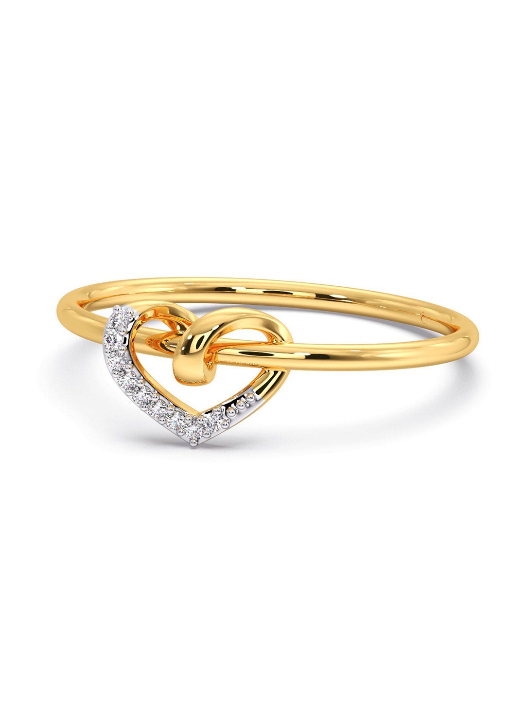 CANDERE A KALYAN JEWELLERS COMPANY 14KT Gold Diamond Studded Finger Ring-0.76gm
CANDERE A KALYAN JEWELLERS COMPANY 14KT Gold Diamond Studded Finger Ring-0.76gm