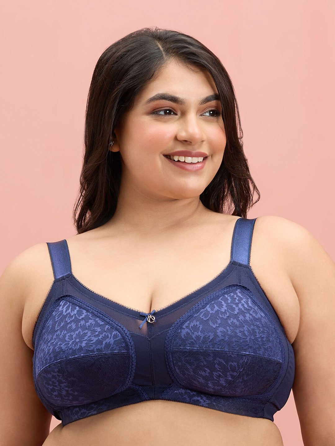 Nykd By Nykaa Ultimate No Bulge, Shape & Support Non Padded Non Wired Lace Bra NYB033, Navy blue
Nykd By Nykaa Ultimate No Bulge, Shape & Support Non Padded Non Wired Lace Bra NYB033, Navy blue