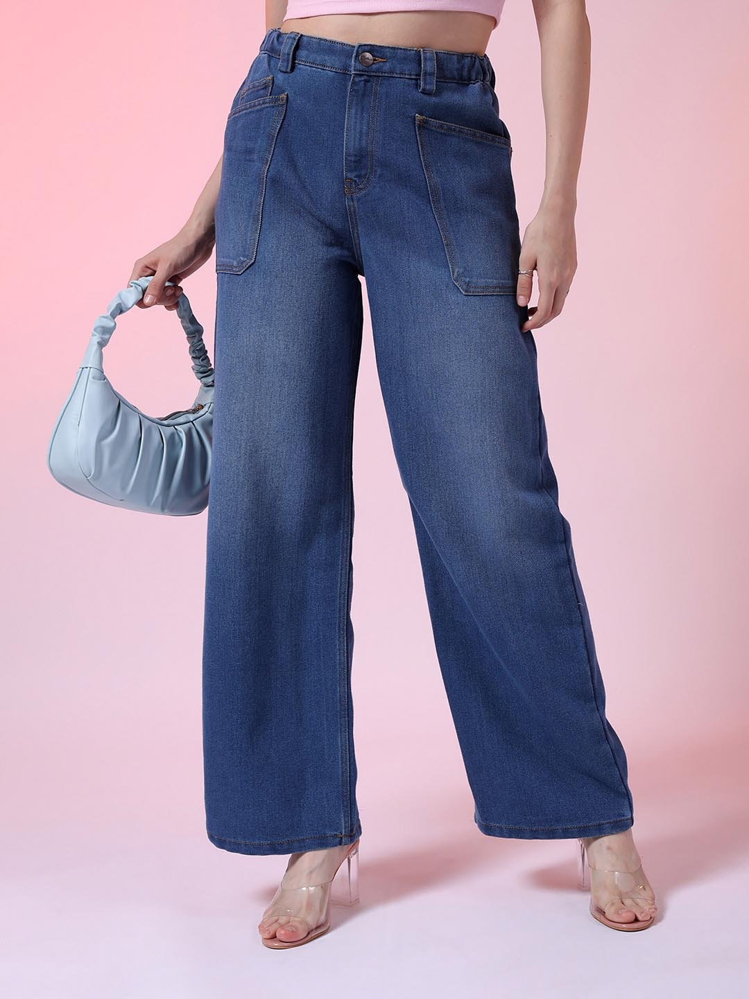 Freehand by The Indian Garage Co Women Relaxed Fit High-Rise Clean Look Jeans, Navy blue
Freehand by The Indian Garage Co Women Relaxed Fit High-Rise Clean Look Jeans, Navy blue