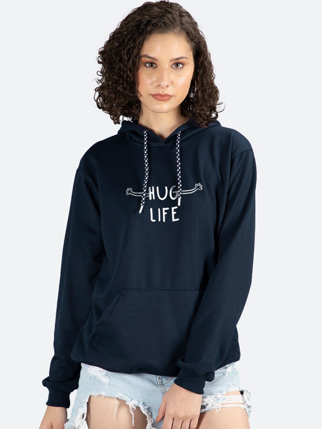 Mad Over Print Typography Printed Hooded Long Sleeves Fleece Pullover Sweatshirt, Blue
Mad Over Print Typography Printed Hooded Long Sleeves Fleece Pullover Sweatshirt, Blue