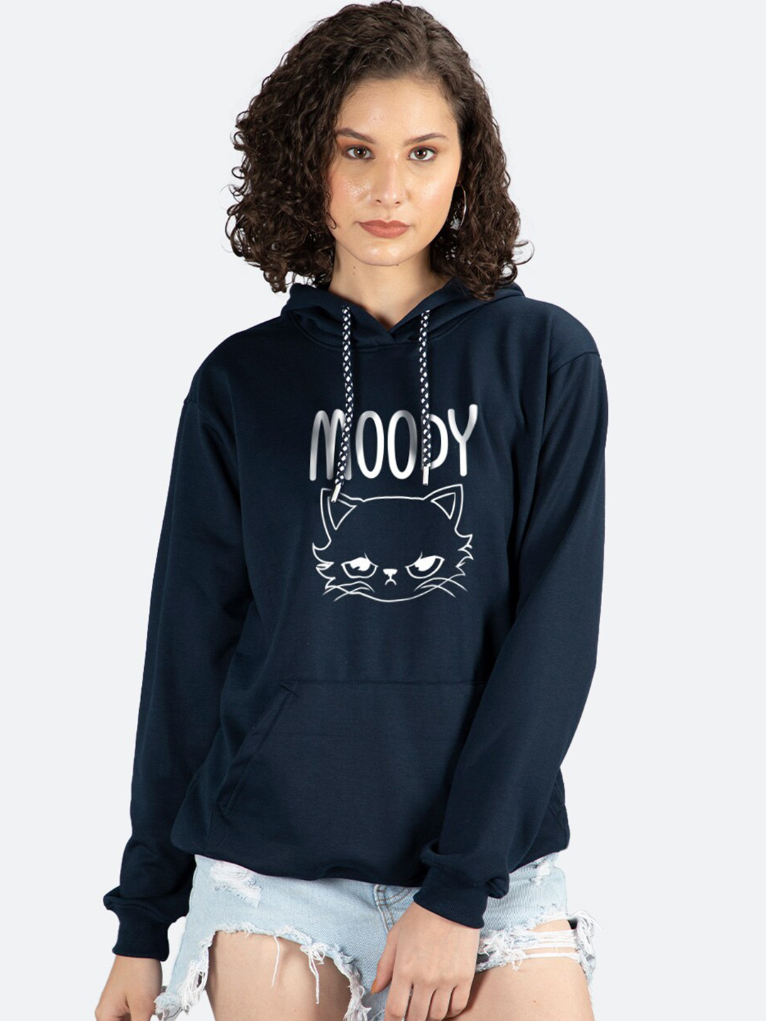 Mad Over Print Typography Printed Hooded Long Sleeves Fleece Pullover Sweatshirt, Blue
Mad Over Print Typography Printed Hooded Long Sleeves Fleece Pullover Sweatshirt, Blue