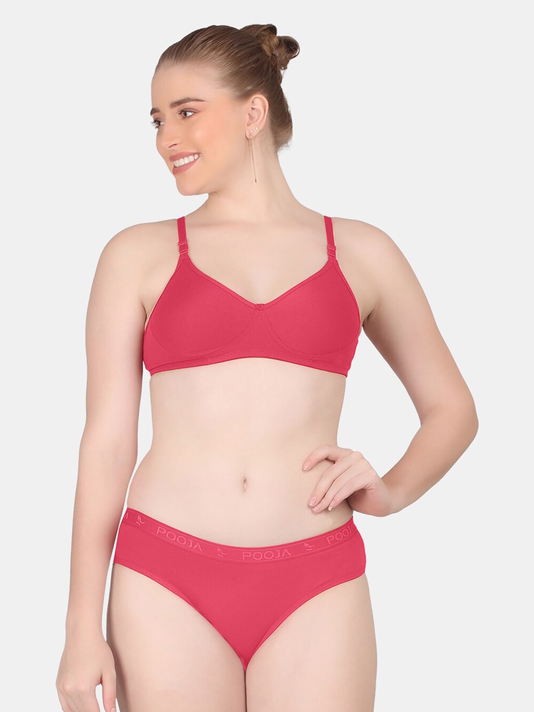 POOJA RAGENEE Cotton Breathable & Comfortable Lingerie Set ST08_1P_MG_28B, Magenta
POOJA RAGENEE Cotton Breathable & Comfortable Lingerie Set ST08_1P_MG_28B, Magenta