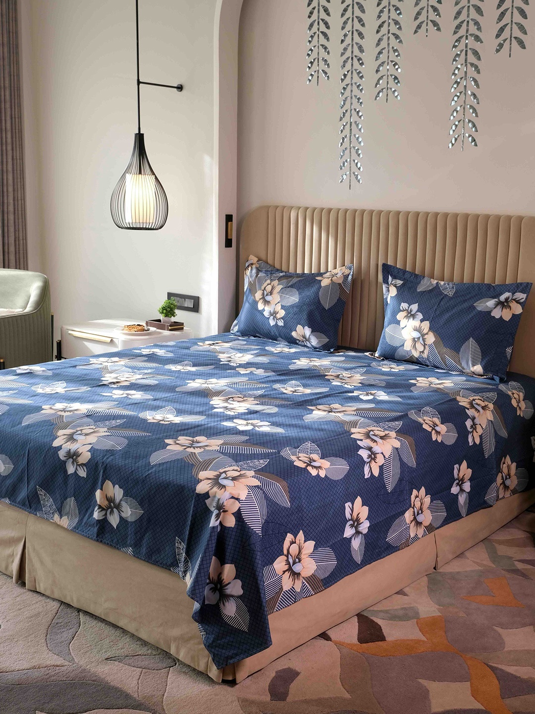 Pure Decor Queen Size Double Bed Bedsheet With 2 Pillow Covers 90in X 100in,228cm X 254cms, Blue
Pure Decor Queen Size Double Bed Bedsheet With 2 Pillow Covers 90in X 100in,228cm X 254cms, Blue