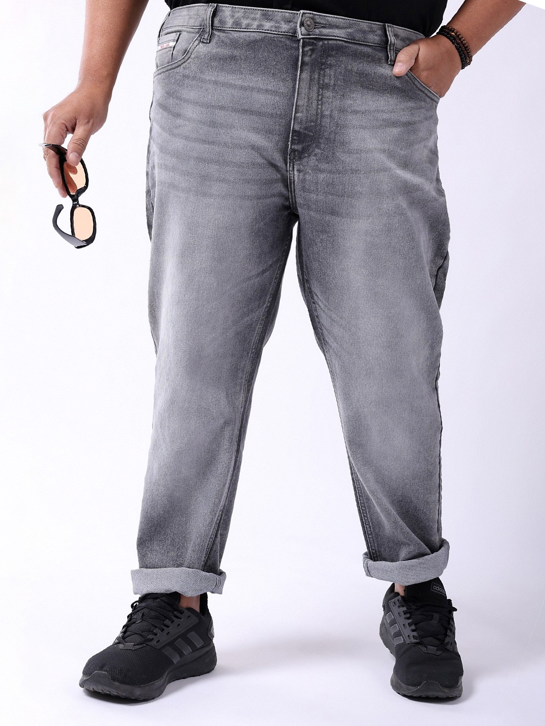 Hardsoda by The Indian Garage Co Men Plus Size Slim Fit Heavy Fade Clean Look Stretchable Jeans, Grey
Hardsoda by The Indian Garage Co Men Plus Size Slim Fit Heavy Fade Clean Look Stretchable Jeans, Grey