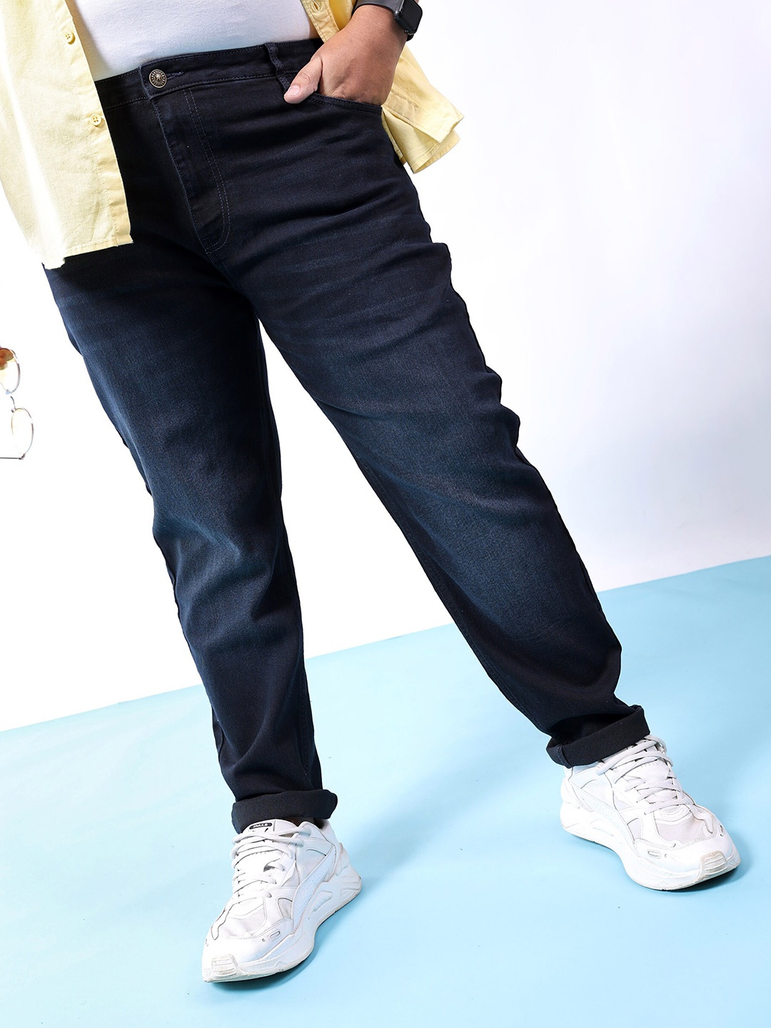 Hardsoda by The Indian Garage Co Men Plus Size Slim Fit Clean Look Light Fade Stretchable Jeans, Blue
Hardsoda by The Indian Garage Co Men Plus Size Slim Fit Clean Look Light Fade Stretchable Jeans, Blue