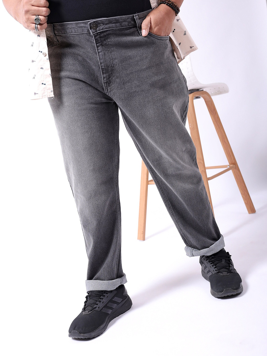 Hardsoda by The Indian Garage Co Men Plus Size Slim Fit Heavy Fade Clean Look Stretchable Jeans, Grey
Hardsoda by The Indian Garage Co Men Plus Size Slim Fit Heavy Fade Clean Look Stretchable Jeans, Grey