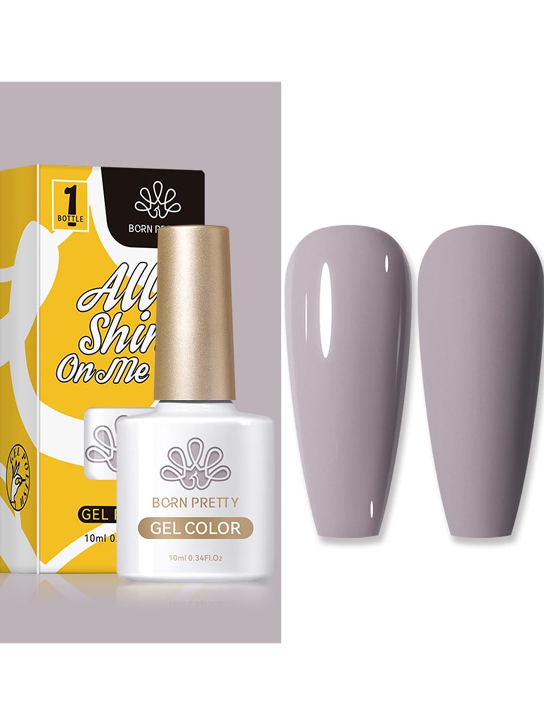 BORN PRETTY Silky White Series All Shine On-Me UV Gel Nail Polish 10ml - Shade CG057, Grey
BORN PRETTY Silky White Series All Shine On-Me UV Gel Nail Polish 10ml - Shade CG057, Grey