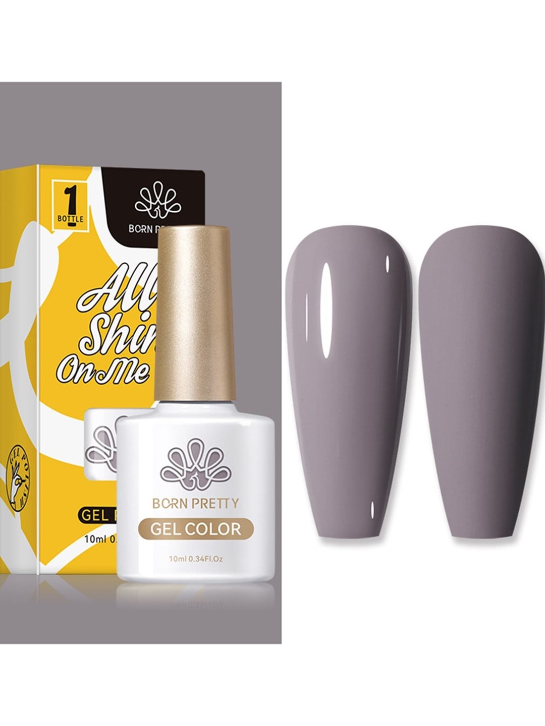 BORN PRETTY Silky White Series All Shine On-Me UV Gel Nail Polish 10ml - Shade CG059, Grey
BORN PRETTY Silky White Series All Shine On-Me UV Gel Nail Polish 10ml - Shade CG059, Grey