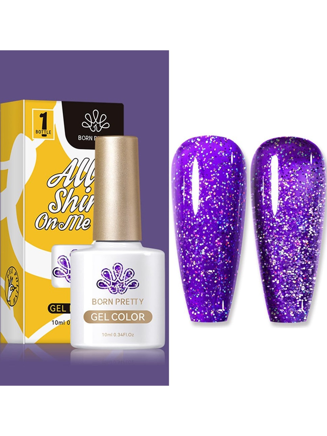 BORN PRETTY Silky White Series All Shine On-Me UV Gel Nail Polish 10ml - Shade CG116, Purple
BORN PRETTY Silky White Series All Shine On-Me UV Gel Nail Polish 10ml - Shade CG116, Purple