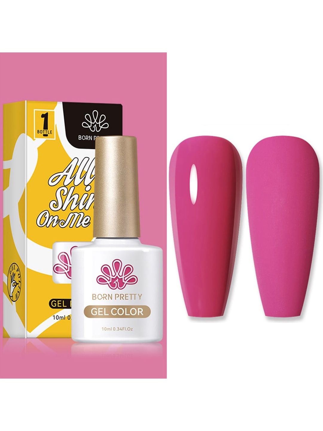 BORN PRETTY Silky White Series All Shine On-Me UV Gel Nail Polish 10ml - Shade CG067, Pink
BORN PRETTY Silky White Series All Shine On-Me UV Gel Nail Polish 10ml - Shade CG067, Pink