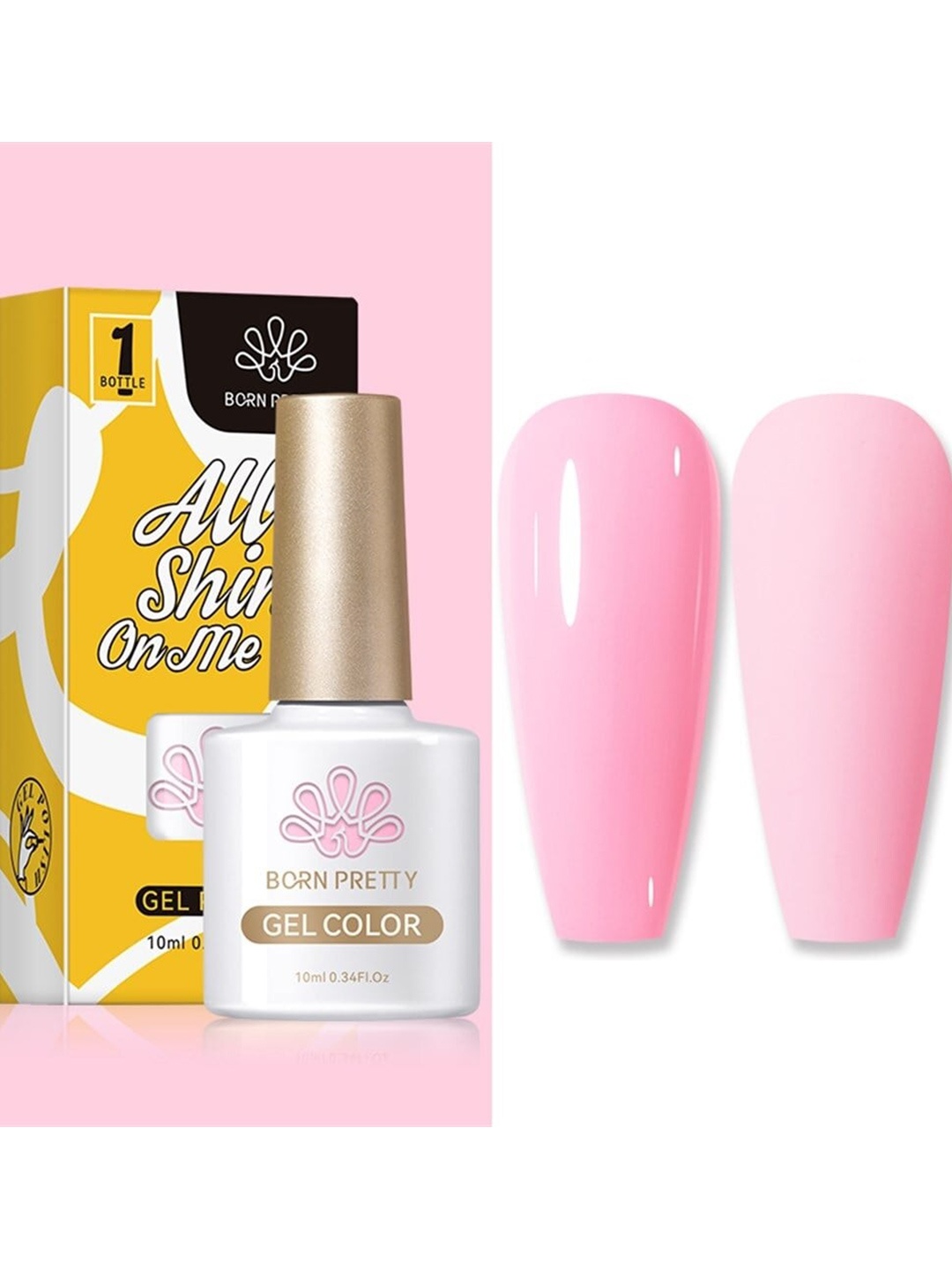 BORN PRETTY Silky White Series All Shine On-Me UV Gel Nail Polish 10ml - Shade CG004, Pink
BORN PRETTY Silky White Series All Shine On-Me UV Gel Nail Polish 10ml - Shade CG004, Pink