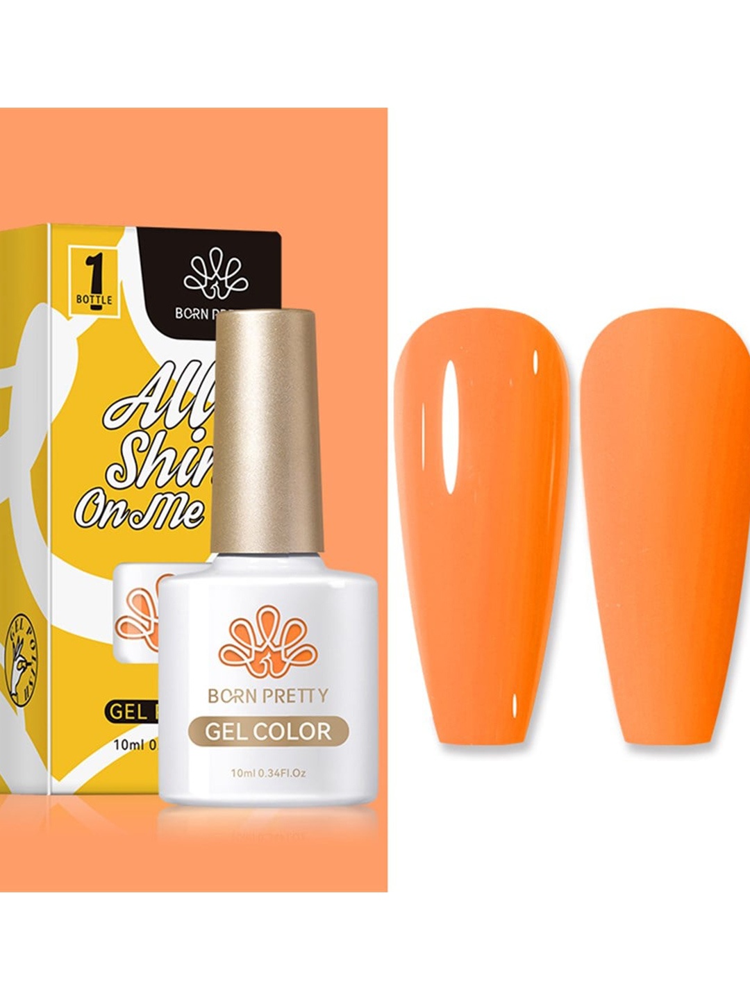 BORN PRETTY Silky White Series All Shine On-Me UV Gel Nail Polish 10ml - Shade CG096, Orange
BORN PRETTY Silky White Series All Shine On-Me UV Gel Nail Polish 10ml - Shade CG096, Orange