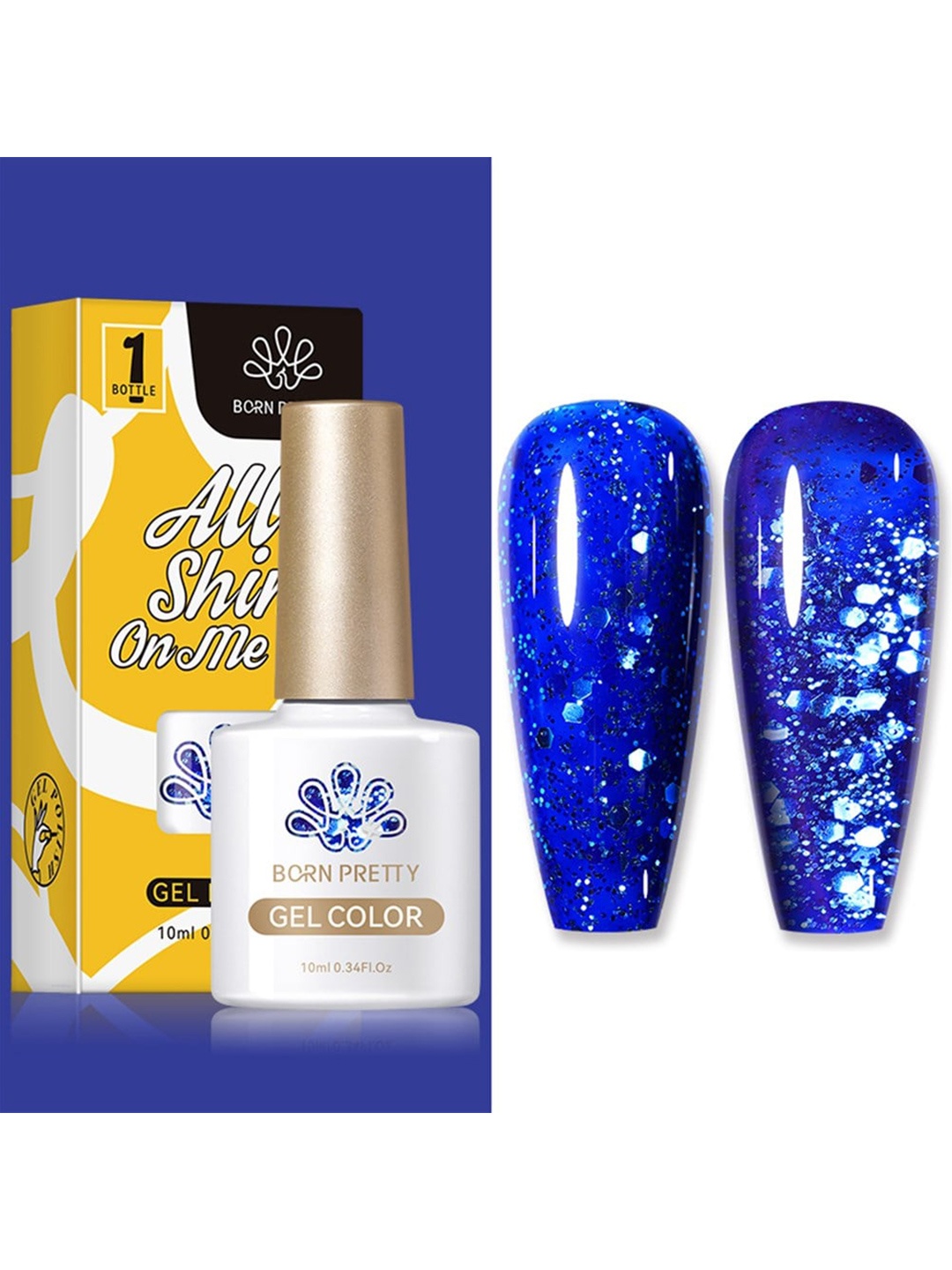 BORN PRETTY Silky White Series All Shine On-Me UV Gel Nail Polish 10ml - Shade CG117, Blue
BORN PRETTY Silky White Series All Shine On-Me UV Gel Nail Polish 10ml - Shade CG117, Blue
