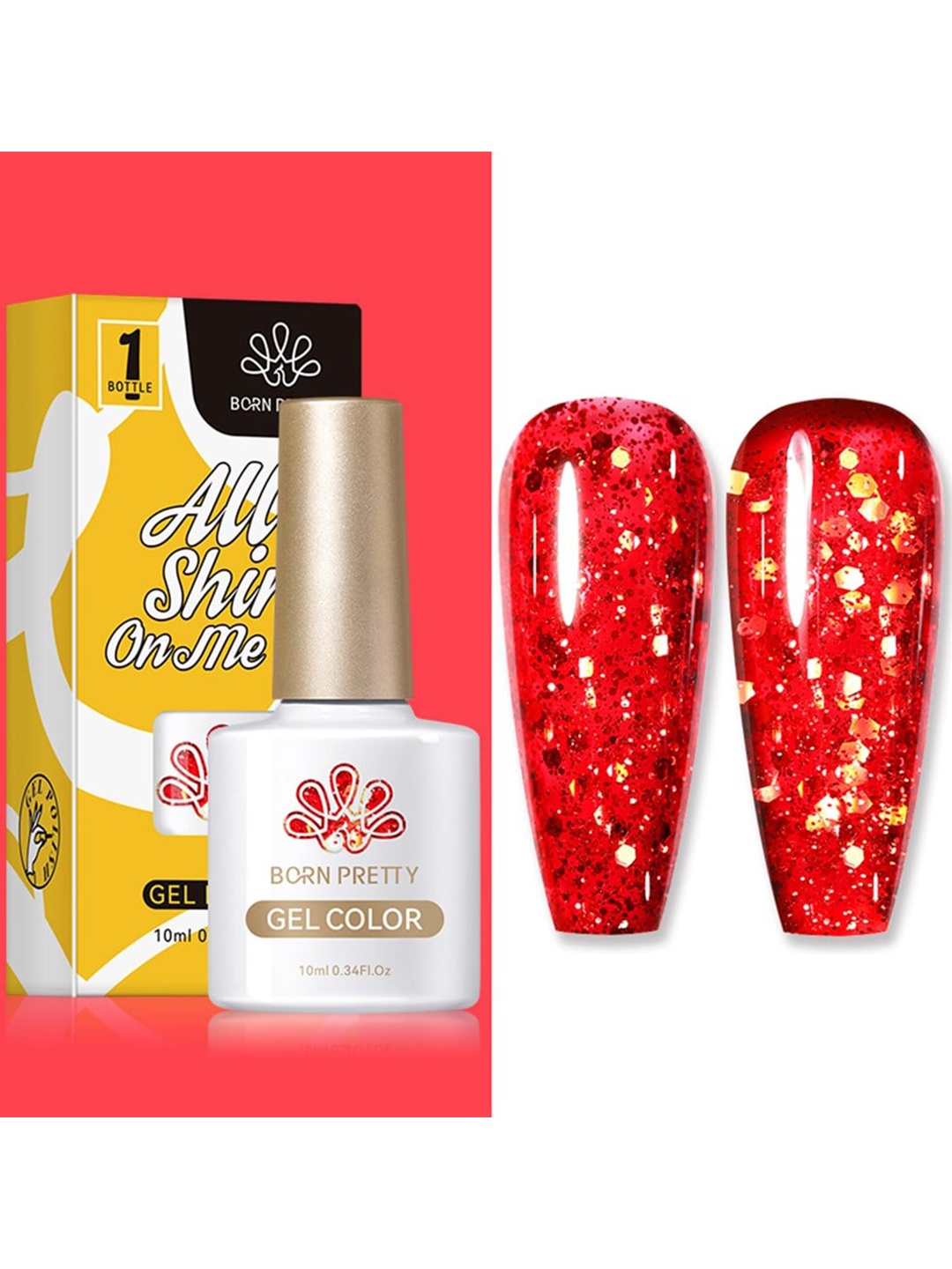 BORN PRETTY Silky White Series All Shine On-Me UV Gel Nail Polish 10ml - Shade CG119, Red
BORN PRETTY Silky White Series All Shine On-Me UV Gel Nail Polish 10ml - Shade CG119, Red