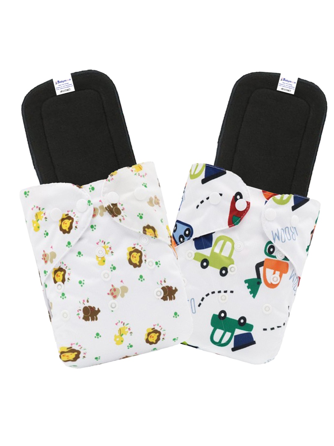 Babymoon Set Of 4 Washable Adjustable Reusable Cloth Diaper With Insert - DPB07, White
Babymoon Set Of 4 Washable Adjustable Reusable Cloth Diaper With Insert - DPB07, White