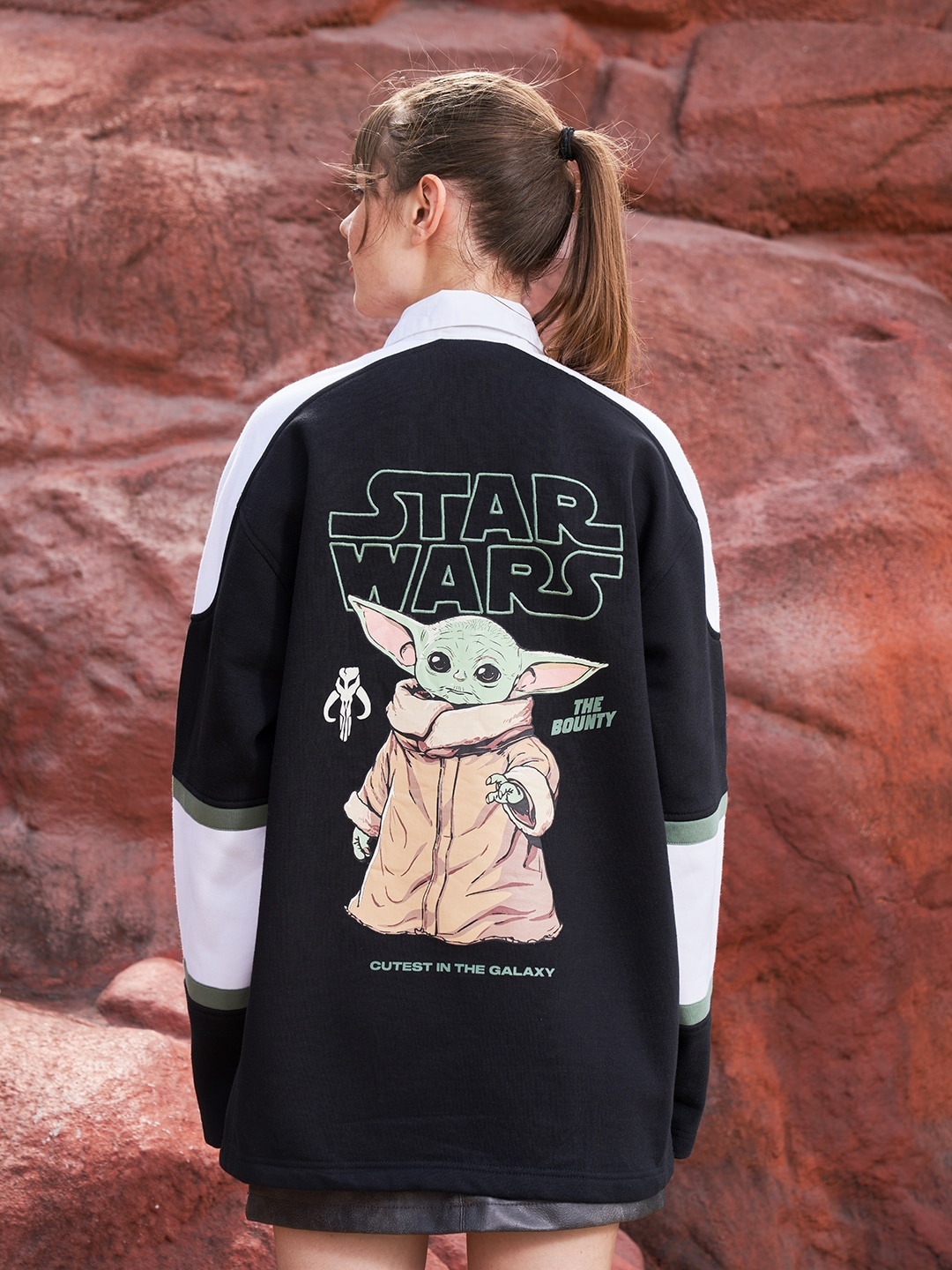 Bonkers Corner Black Star Wars Printed Polo Collar Longline Cotton Oversized T-shirt
Bonkers Corner Black Star Wars Printed Polo Collar Longline Cotton Oversized T-shirt